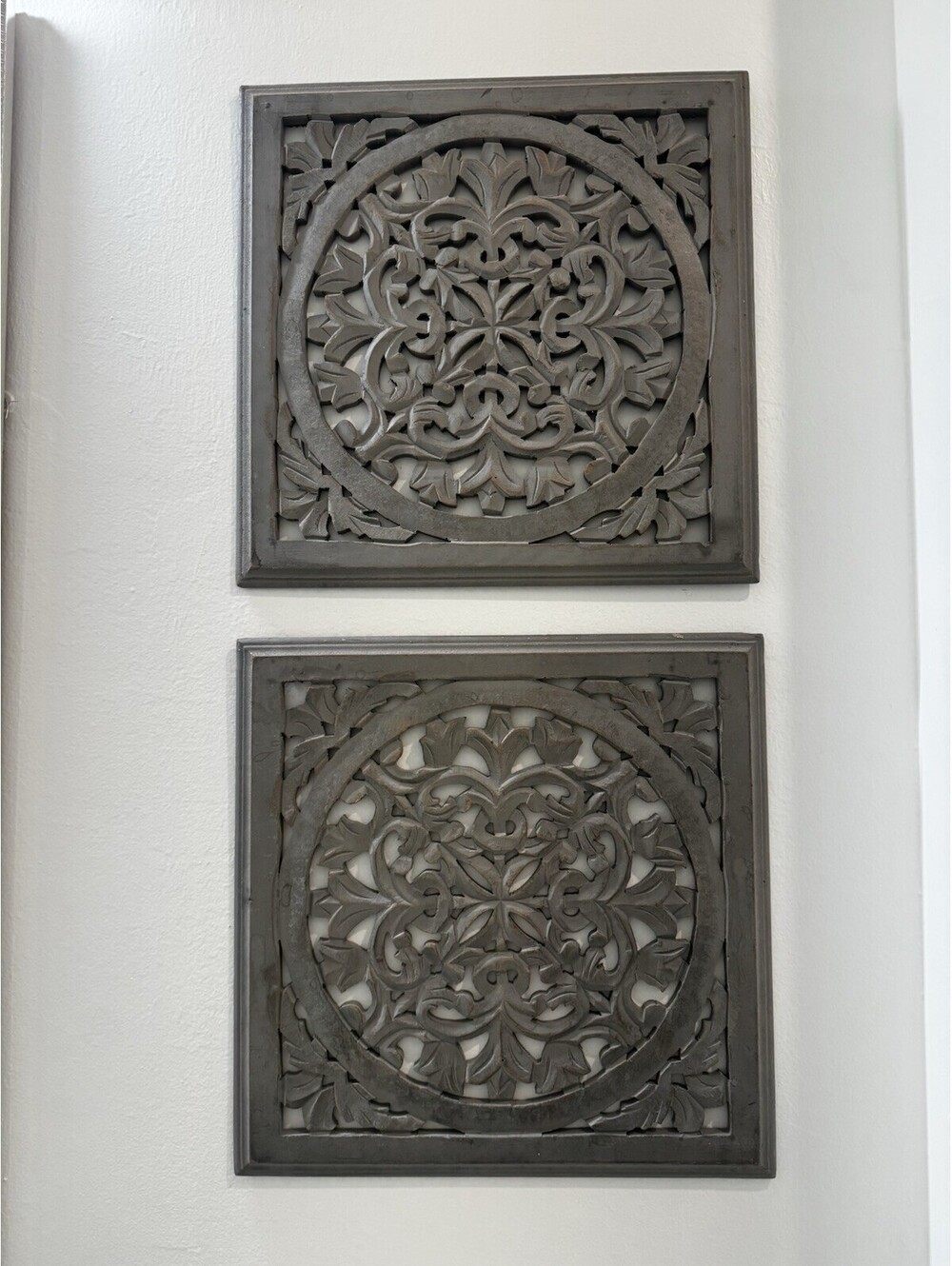 Wall Decor Gray India Bohemian Natural 16 x 16